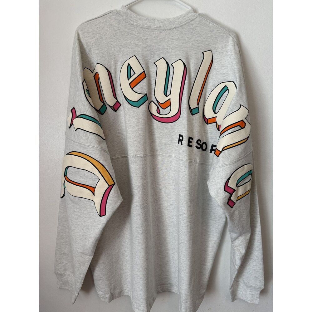 Disneyland Pastel Spirit Jersey Adult XL Disney Parks Retro Rainbow NWT - Picture 2 of 7